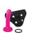 Together Toys Pop Silicone Dildo 5.5in and Harness - Black/Pink - Set