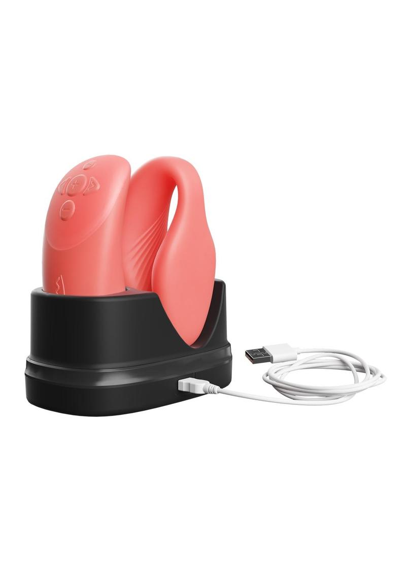 Vibrador recargable para parejas We-Vibe Chorus con control de presión - Crave