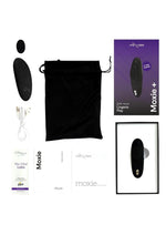 Estimulador de clítoris con vibrador portátil recargable de silicona We-Vibe Moxie+ con control remoto