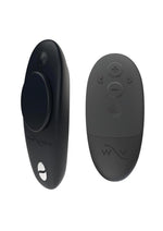 We-Vibe Moxie+ Wearable Rechargeable Silicone Panty Vibe Clitoral Stimulator with Remote Control - Satin - Black