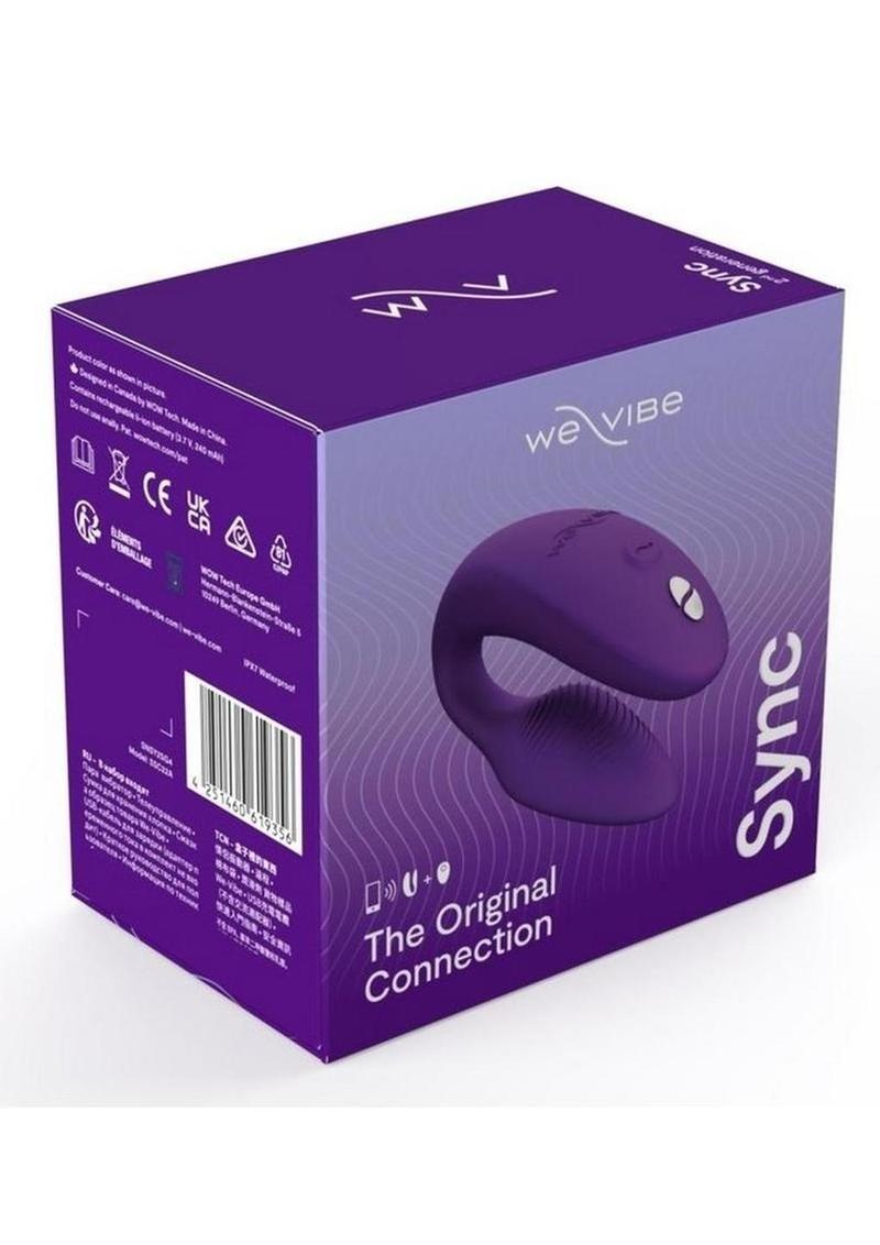 We-Vibe Sync 2nd Generation Rechargeable Silicone Couples Vibrator with Remote Control - Purple