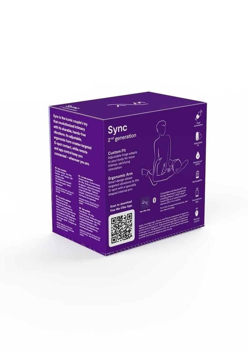 We-Vibe Sync 2nd Generation Rechargeable Silicone Couples Vibrator with Remote Control