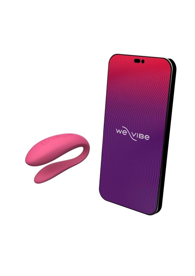 Vibrador para parejas de silicona recargable con control por aplicación We-Vibe Sync Lite