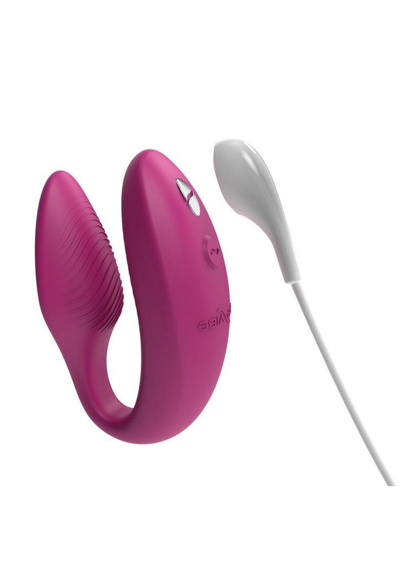 Vibrador para parejas de silicona recargable We-Vibe Sync con control remoto - Dusty