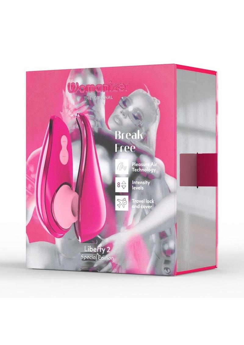 Womanizer Liberty 2 Rechargeable Silicone Clitoral Stimulator Special Edition - Pink