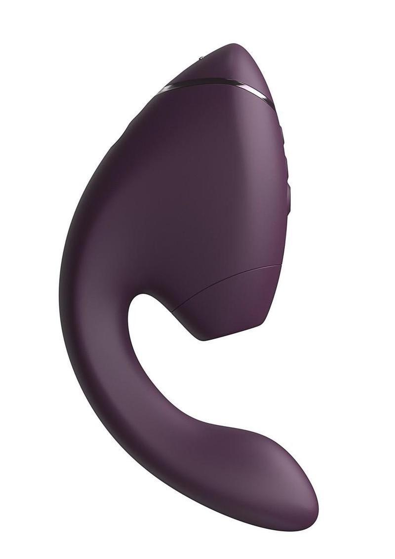 Womanizer Next Duo Rechargeable Silicone Dual G-Spot and Clitoral Stimulator - Dark