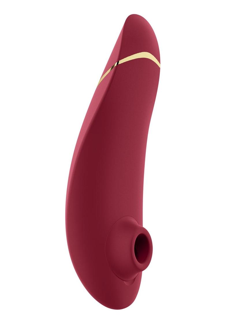 Womanizer Premium 2 Rechargeable Silicone Clitoral Stimulator - Bordeaux/Red