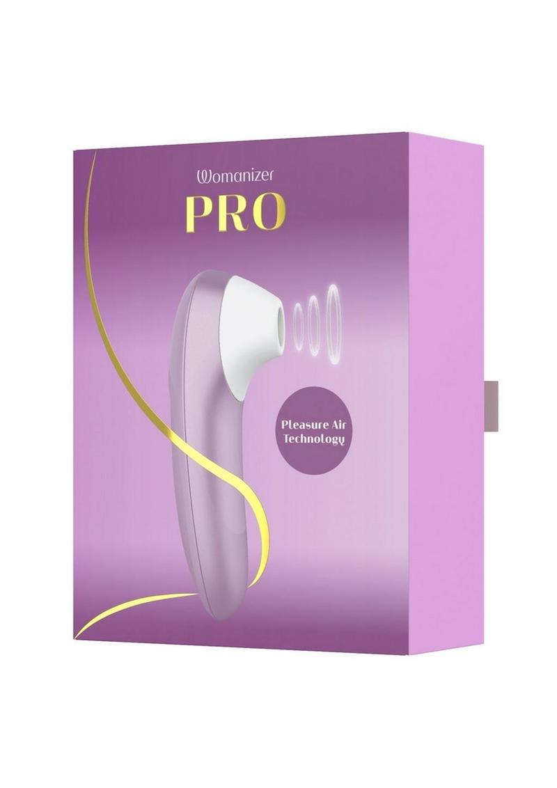 Womanizer Pro Rechargeable Silicone Air Pulse Clitoral Vibrator - Lavender/Purple/White