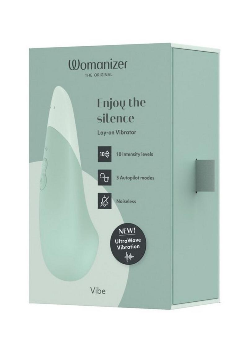 Womanizer Vibe Rechargeable Silicone Clitoral Vibrator - Sage - Green