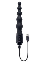 Bolas anales de silicona recargables con forma de bastón y puerta trasera de tolerancia cero