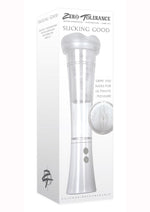 Zero Tolerance Sucking Good Rechargeable Vibrating Masturbator - Black/Vanilla